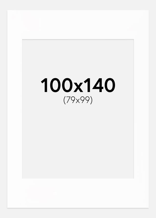 Egen tillverkning - Passepartouter Passepartout Canson Weiß (weißer Kern) 100x140 cm (79x99)