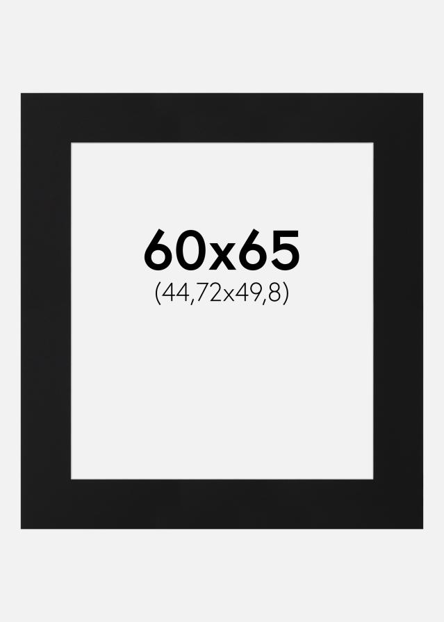 Artlink Passepartout Schwarz Standard (weißer Kern) 60x65 cm (44,72x49,8)