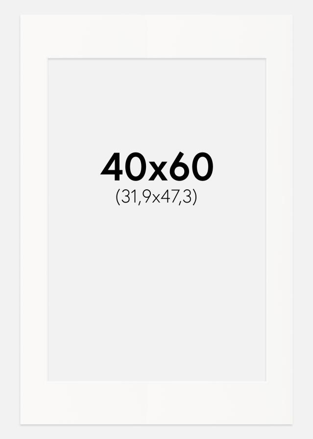 Galleri 1 Passepartout Offwhite (weißer Kern) 40x60 cm (31,9x47,3 - A3+)
