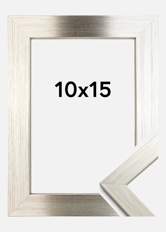 Galleri 1 Rahmen Silver Wood 10x15 cm