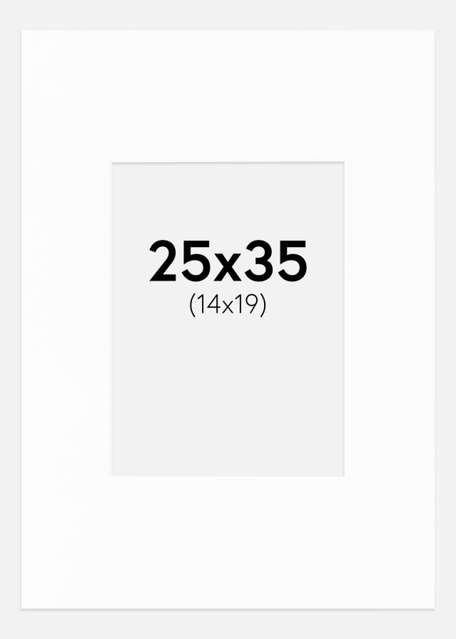 Artlink Passepartout XL Standard Weiß (weißer Kern) 25x35 cm (14x19)