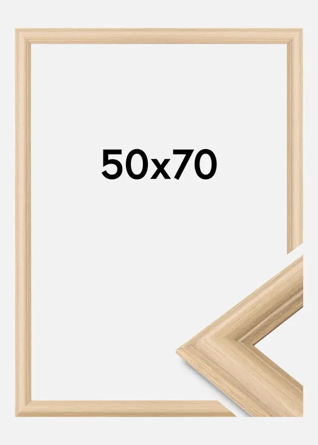 Galleri 1 Rahmen Västkusten Acrylglas Eiche 50x70 cm