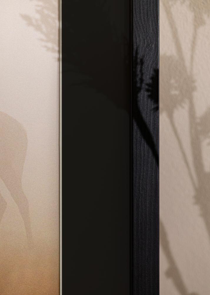 Ram med passepartou Bilderrahmen Stilren Schwarz 20x30 cm - Passepartout Schwarz 15x21 cm