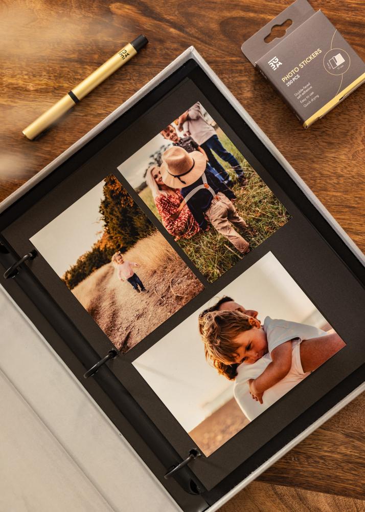 KAILA KAILA THROWBACK Grey - Coffee Table Photo Album (60 Schwarze Seiten)