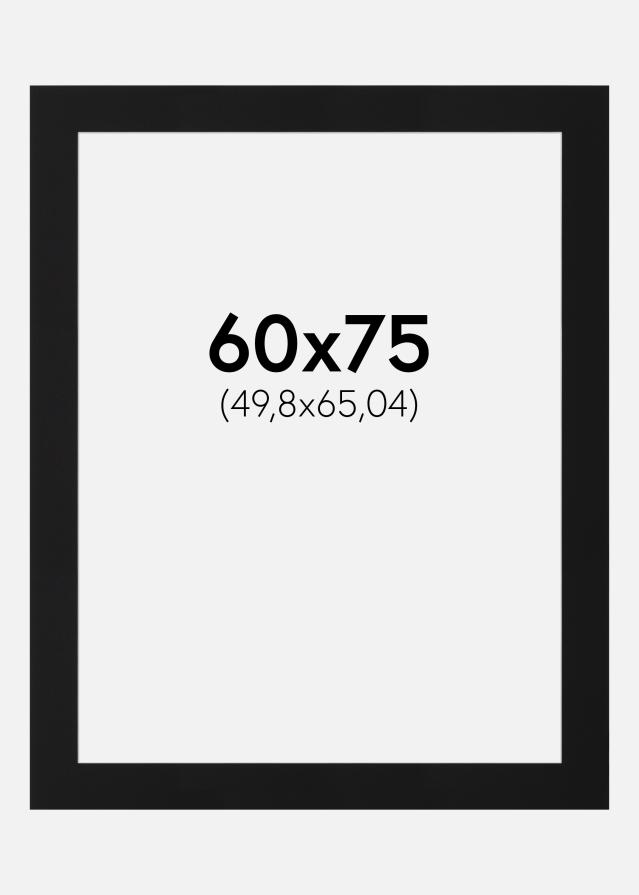 Artlink Passepartout Schwarz Standard (weißer Kern) 60x75 cm (49,8x65,04)