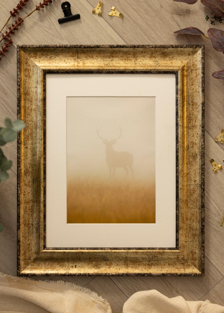 Ramverkstad Rahmen Saltsjöbaden Antik-Gold - Größe nach Wunsch