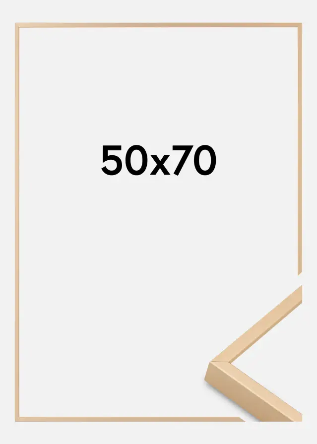 BGA Aluminiumrahmen Acrylglas Messing 50x70 cm