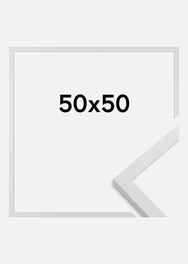BGA Rahmen Trendy Acrylglas Weiß 50x50 cm