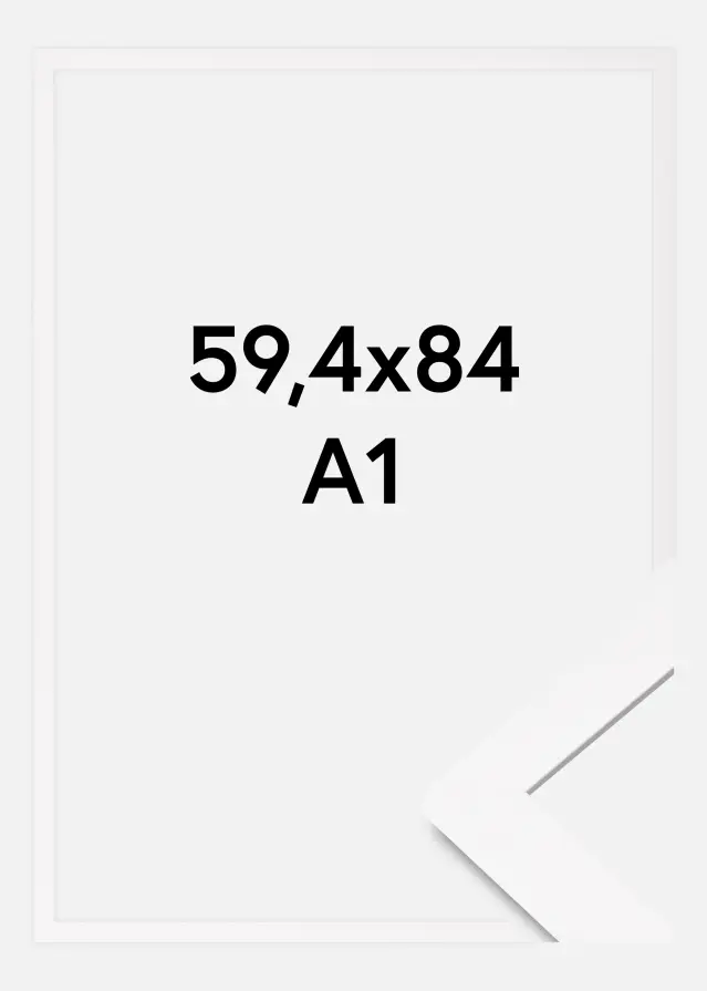 BGA Rahmen BGA Classic Acrylglas Weiß 59,4x84,1 cm (A1)