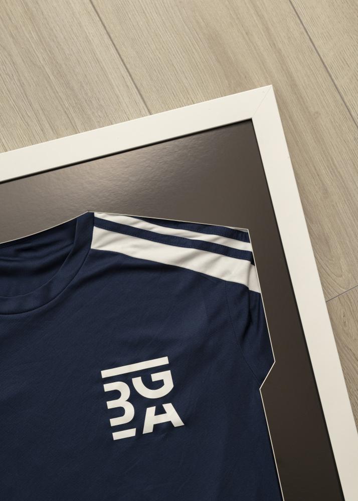 ID Factory Rahmen Trikotrahmen Acrylglas Weiß/Schwarz 60x80 cm