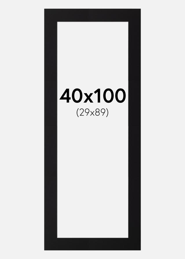 Artlink Passepartout Schwarz Standard (weißer Kern) 40x100 cm (29x89)