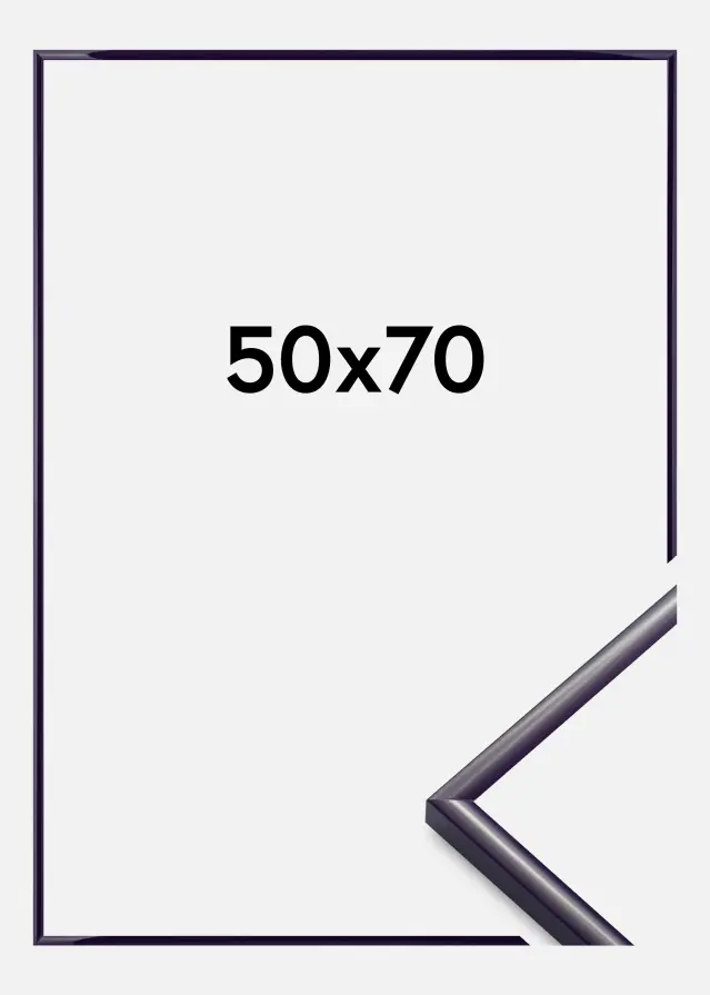 BGA Rahmen New Lifestyle Acrylglas Dunkellila 50x70 cm
