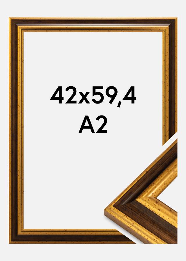 Jämtlands Ramfabrik Rahmen Aberystwyth Acrylglas Gold 42x59,4 cm (A2)