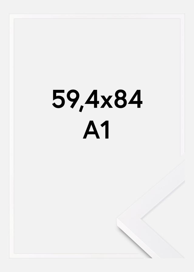 BGA Rahmen Selection Acrylglas Weiß 59,4x84,1 cm (A1)