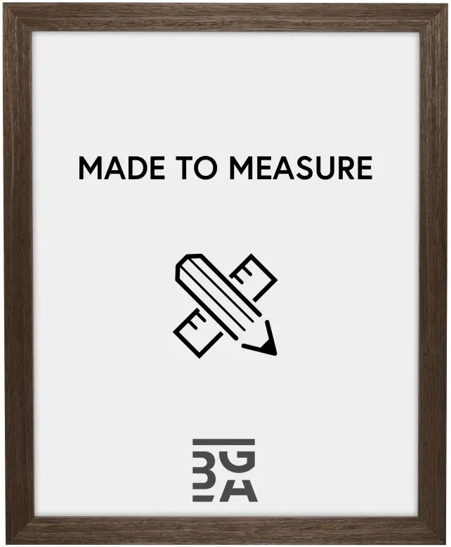 Ramverkstad Rahmen Timber Walnuss hell - Größe nach Wunsch