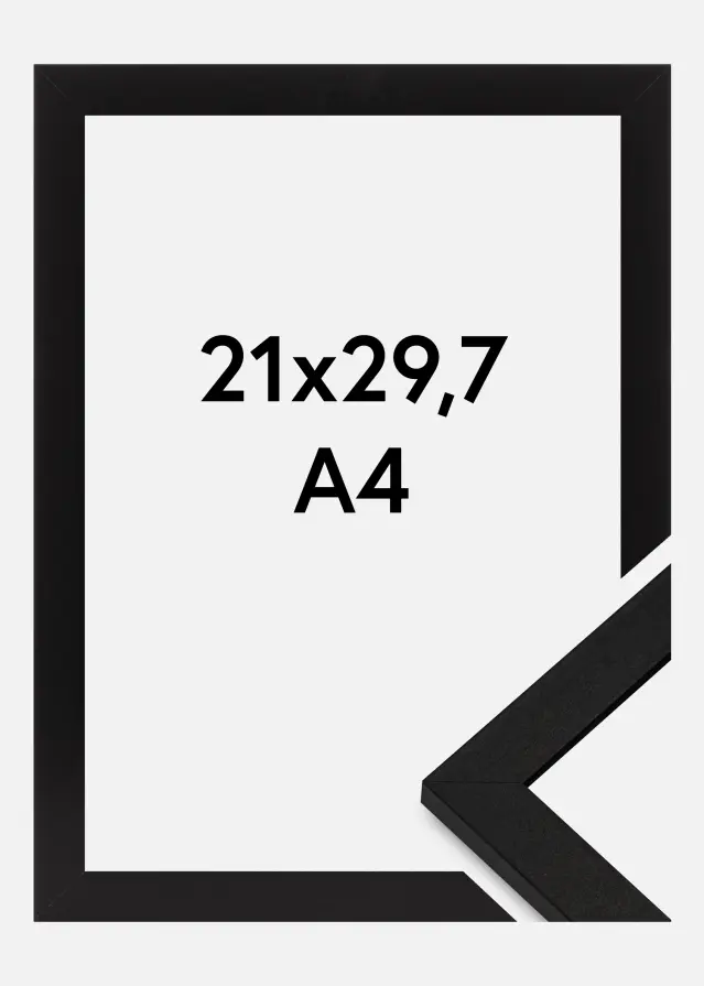 BGA Rahmen BGA Classic Acrylglas Schwarz 21x29,7 cm (A4)