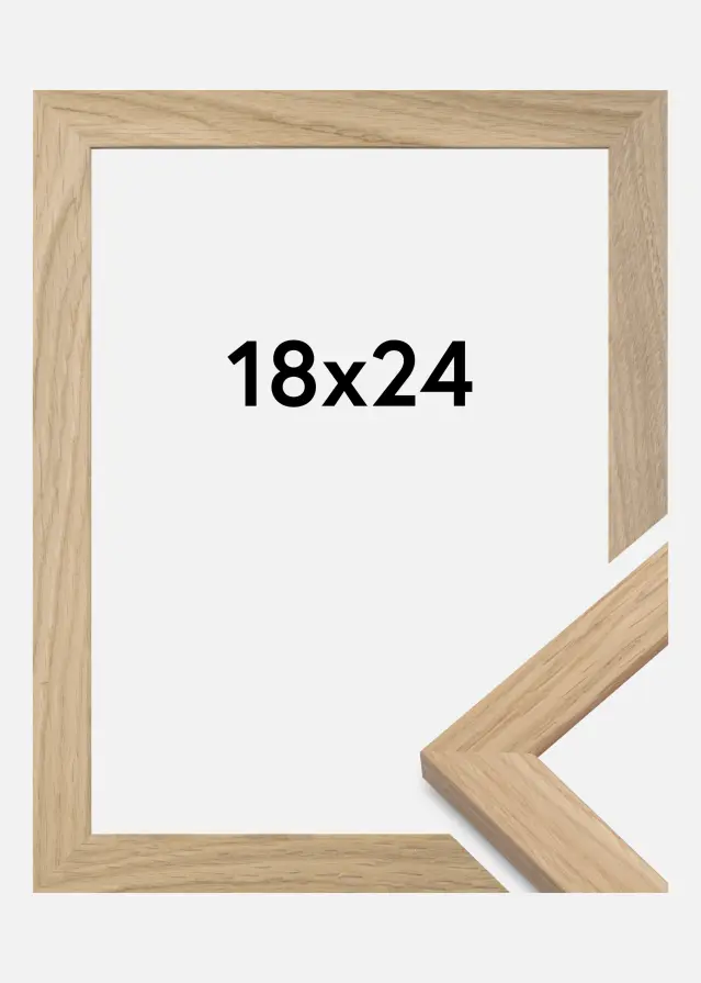 Galleri 1 Rahmen Oak Wood Acrylglas 18x24 cm