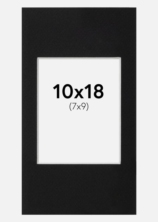 Artlink Passepartout Schwarz Standard (weißer Kern) 10x18 cm (7x9)