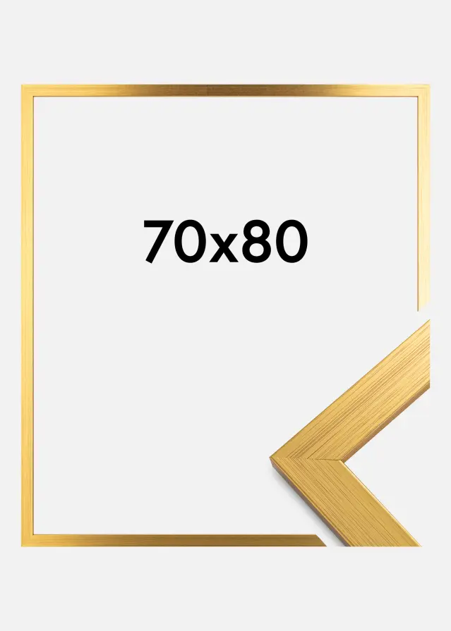 Galleri 1 Rahmen Gold Wood Acrylglas 70x80 cm