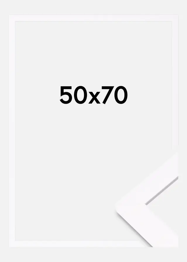 BGA Rahmen Deco Acrylglas Weiß 50x70 cm