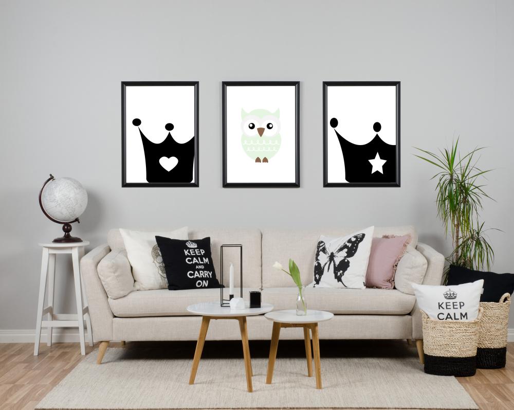 Malimi Posters Prinzessinnenkrone - Schwarz