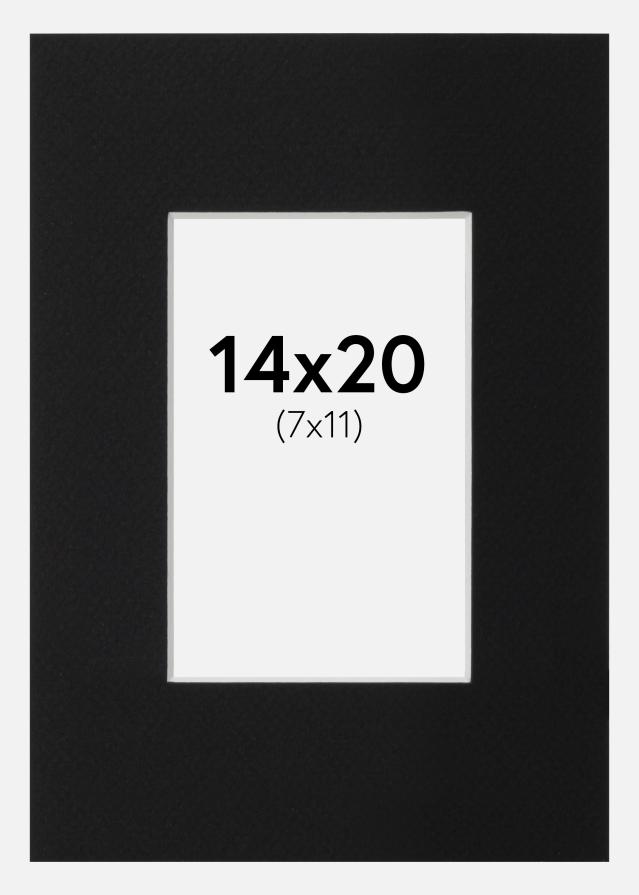 Artlink Passepartout Schwarz Standard (weißer Kern) 14x20 cm (7x11)