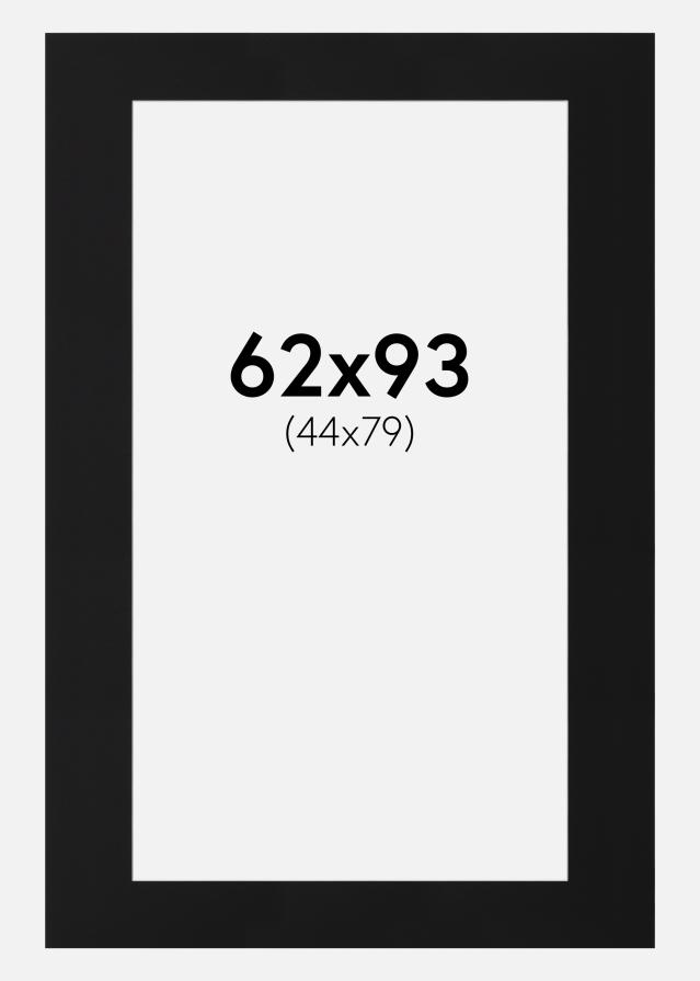 Artlink Passepartout Schwarz Standard (weißer Kern) 62x93 cm (44x79)