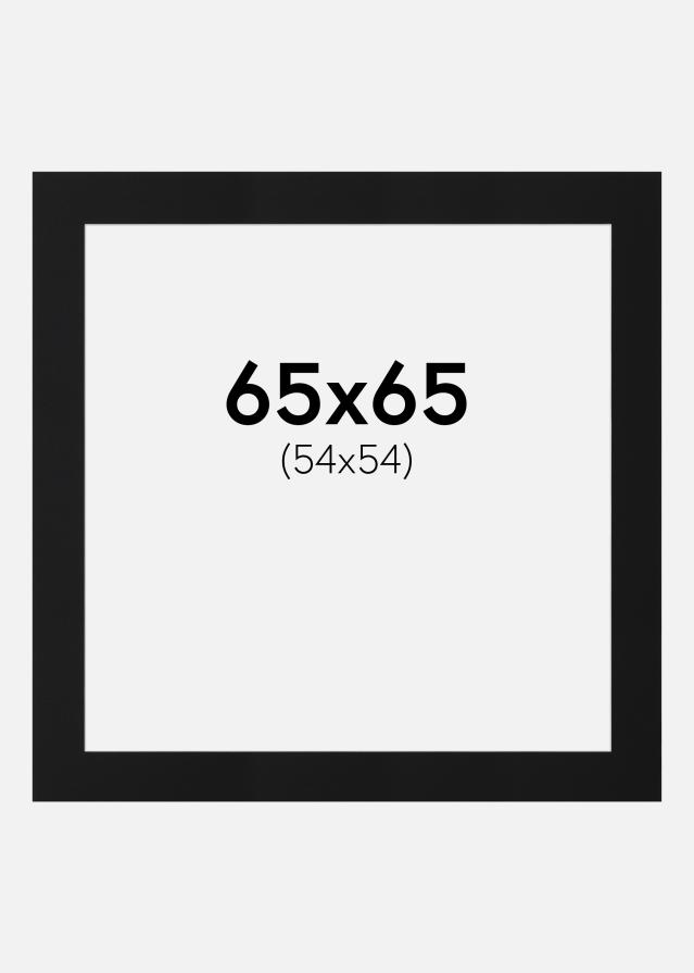 Artlink Passepartout Schwarz Standard (weißer Kern) 65x65 cm (54x54)