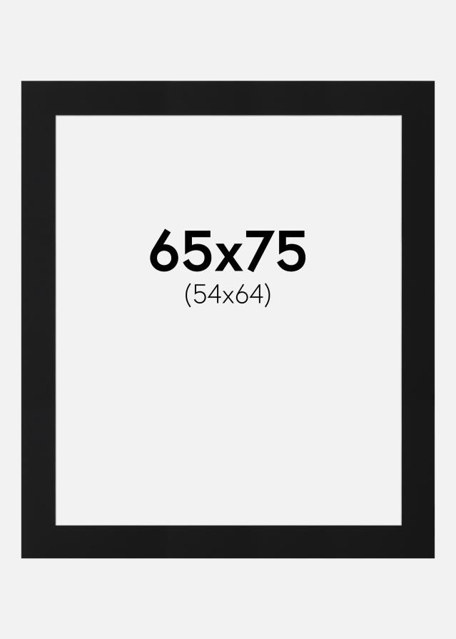 Artlink Passepartout Schwarz Standard (weißer Kern) 65x75 cm (54x64)
