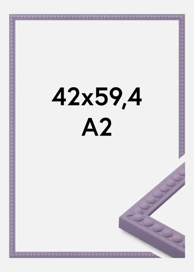 Jämtlands Ramfabrik Rahmen Perla Acrylglas Lila 42x59,4 cm (A2)