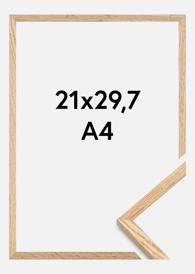 Galleri 1 Rahmen Schmal Eiche Acrylglas 21x29,7 cm (A4)
