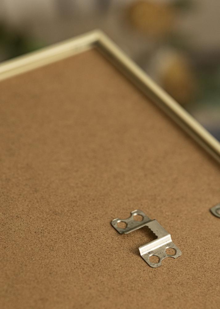 Ram med passepartou Rahmen Scandi Roségold 70x100 cm - Passepartout Weiß 24x36 inches