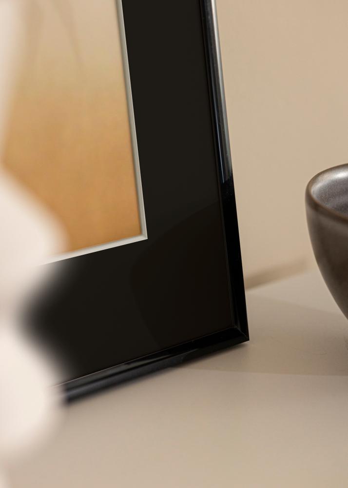 Ram med passepartou Rahmen New Lifestyle Schwarz 30x30 cm - Passepartout Schwarz 8x8 inches