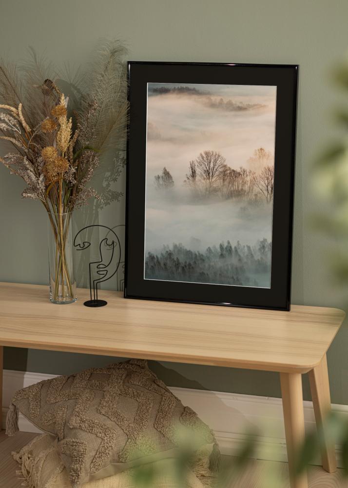 Ram med passepartou Rahmen New Lifestyle Schwarz 30x30 cm - Passepartout Schwarz 8x8 inches