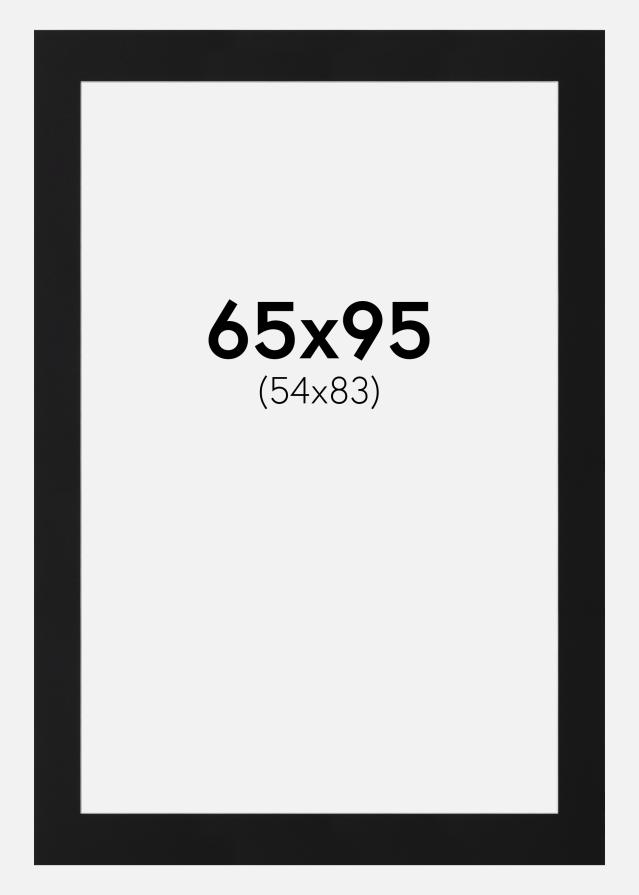 Artlink Passepartout Schwarz Standard (weißer Kern) 65x95 cm (54x83)