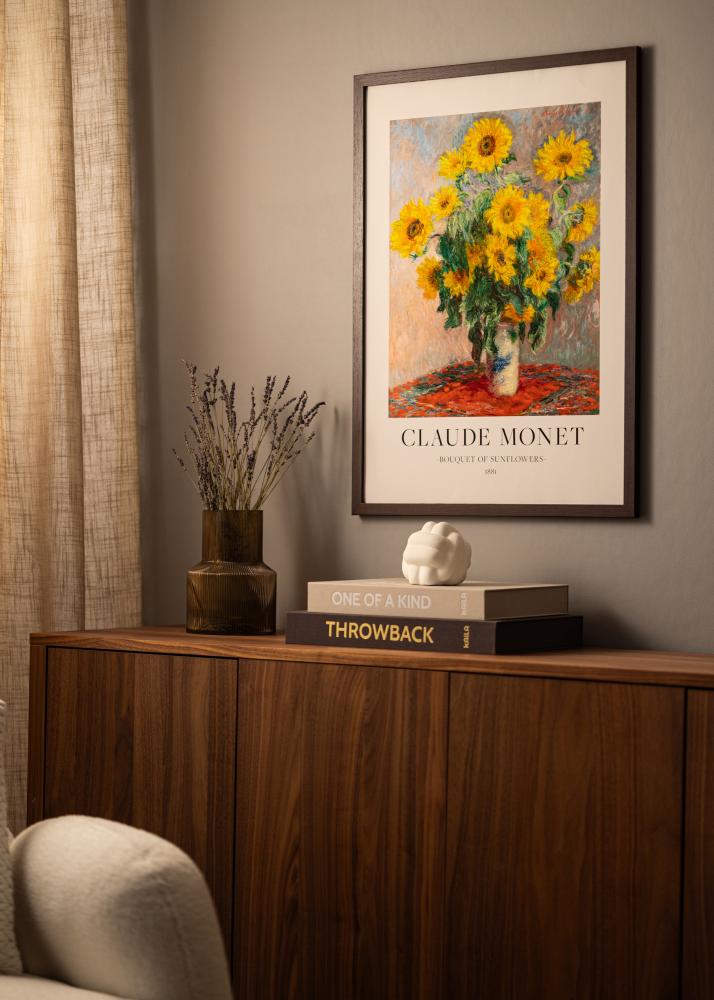 BGA Rahmen Deco Acrylglas Walnuss 50x60 cm