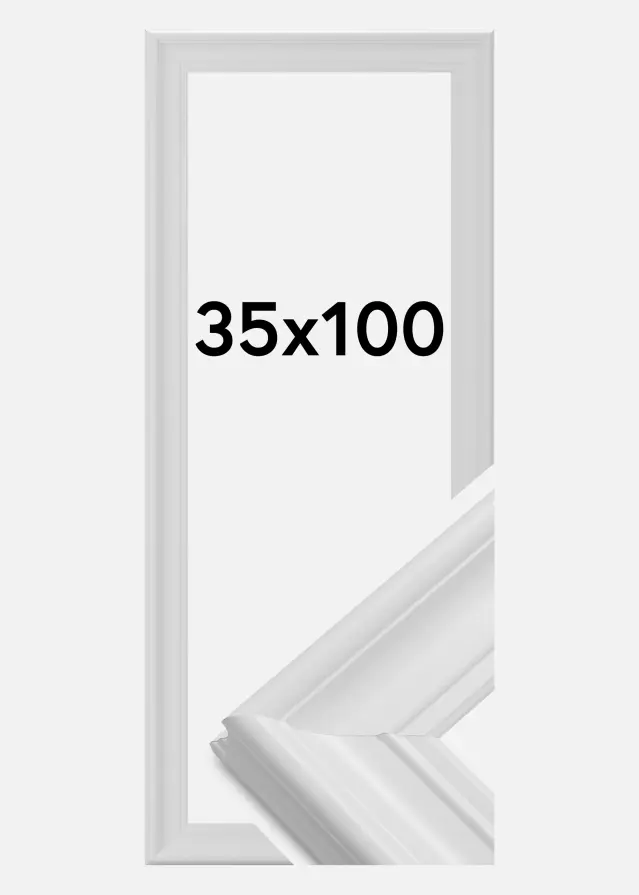 Ramverkstad Rahmen Mora Premium Weiß 35x100 cm