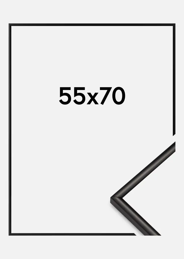 BGA Rahmen Scandi Acrylglas Matt Schwarz 55x70 cm