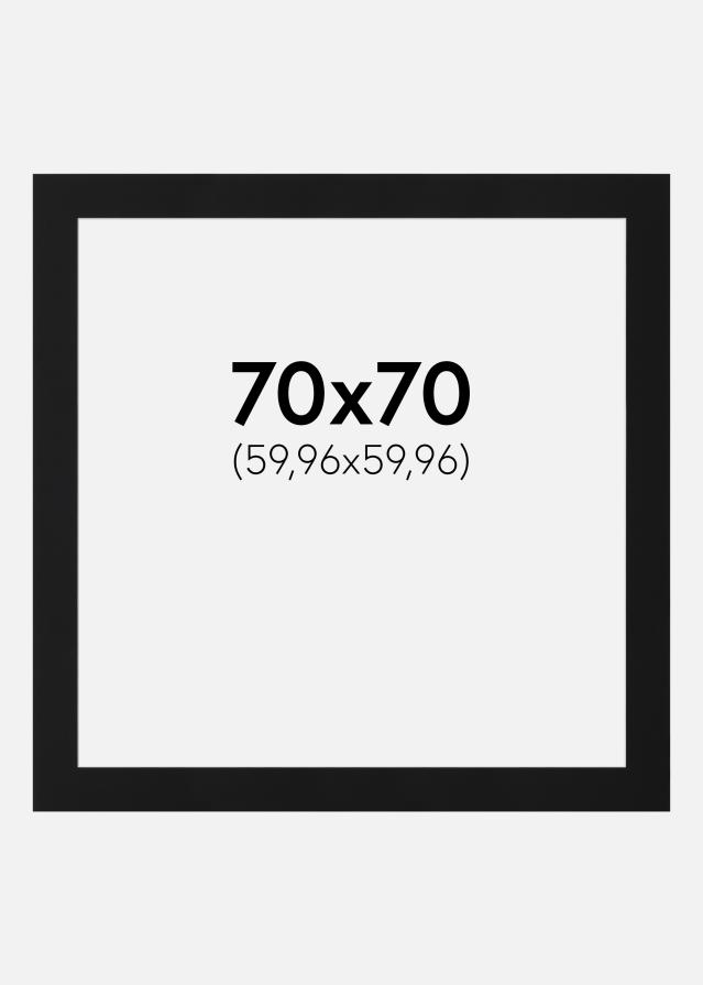 Artlink Passepartout Schwarz Standard (weißer Kern) 70x70 cm (59,96x59,96)