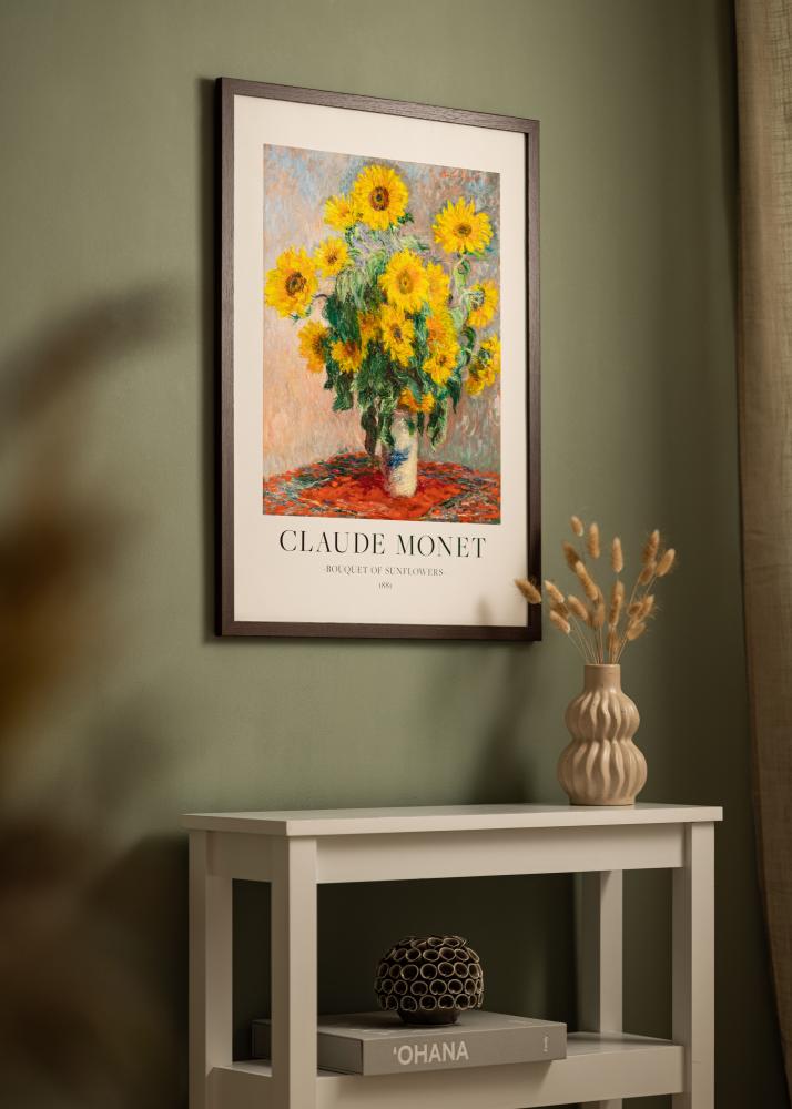 BGA Rahmen Deco Acrylglas Walnuss 50x60 cm