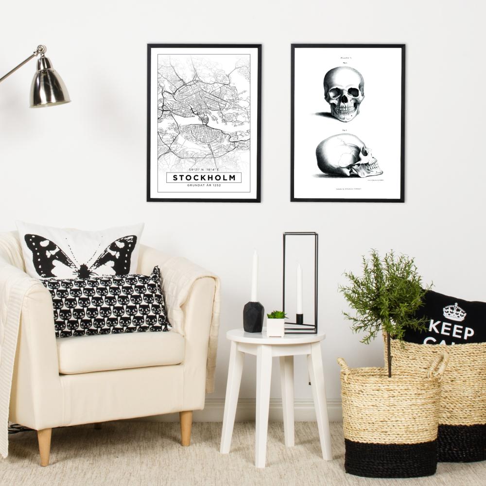 Bildverkstad Karte - Stockholm - Weiß