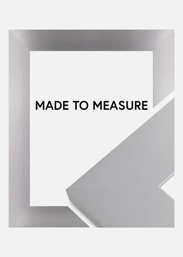 Ramverkstad Rahmen Dover glattes Silber - Größe nach Wunsch