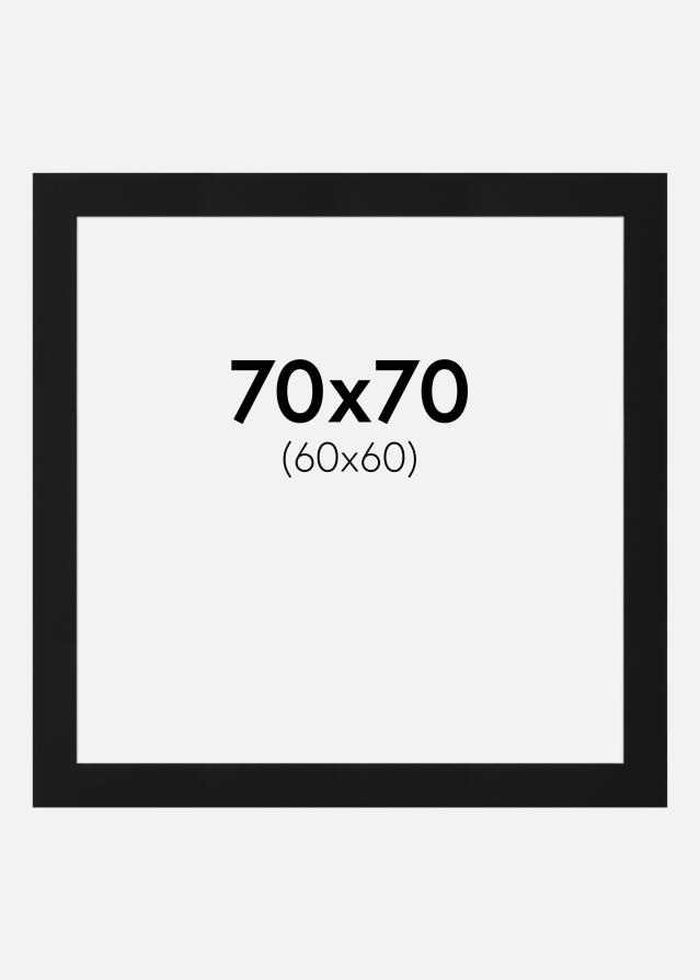 Artlink Passepartout Schwarz Standard (weißer Kern) 70x70 cm (60x60)