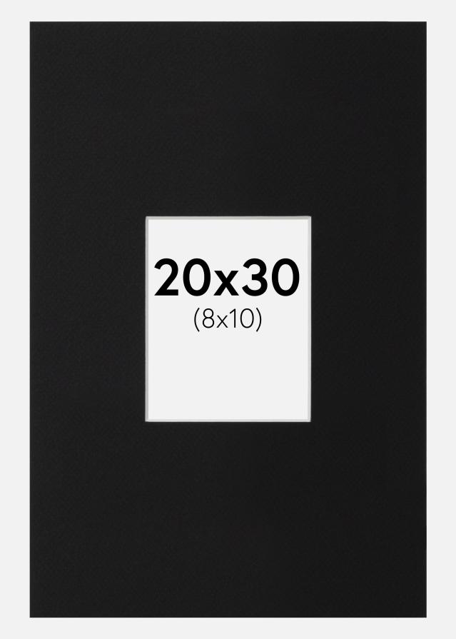 Artlink Passepartout Schwarz Standard (weißer Kern) 20x30 cm (8x10)