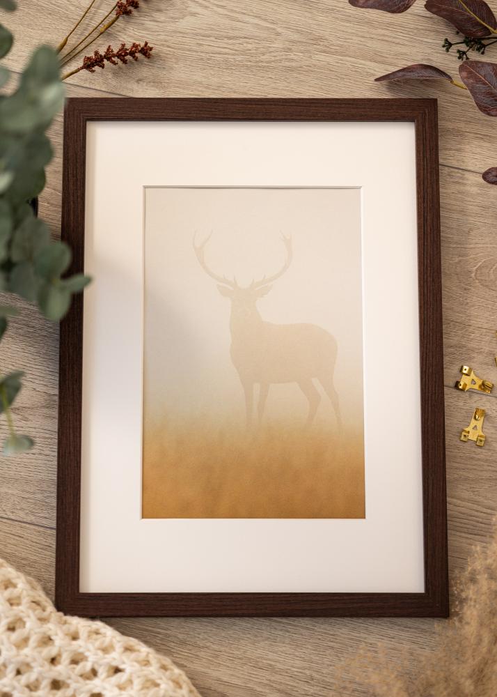 BGA Rahmen Deco Acrylglas Walnuss 50x60 cm