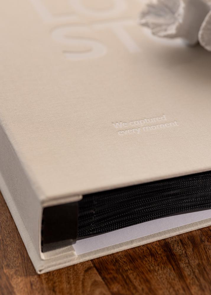 ID Factory KAILA Fotoalbum UNSERE LIEBESGESCHICHTE Creme - 600 Bilder in 10x15 cm