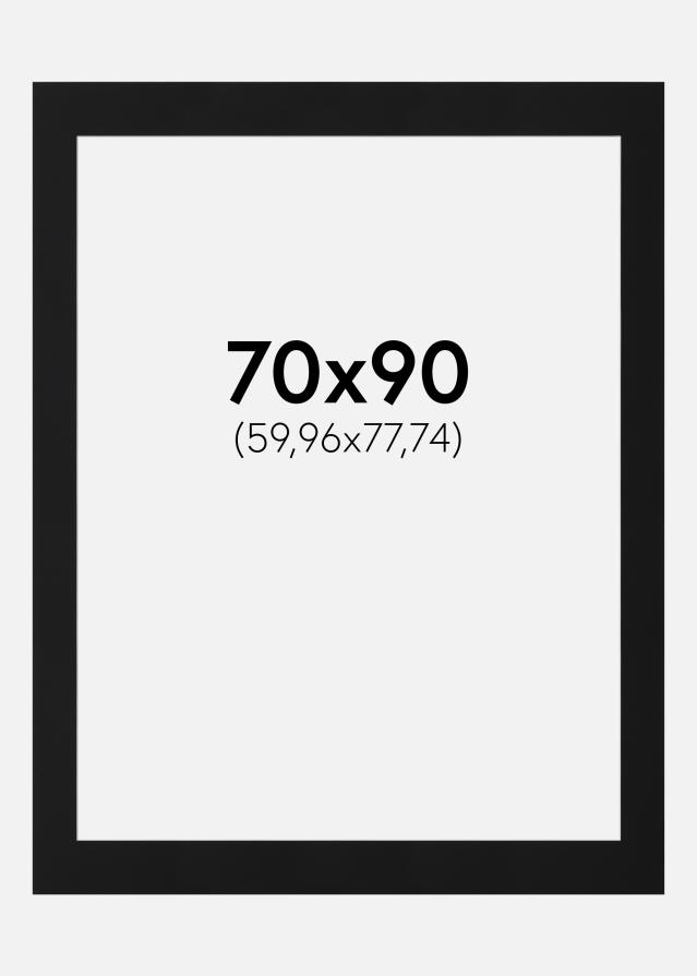 Artlink Passepartout Schwarz Standard (weißer Kern) 70x90 cm (59,96x77,74)