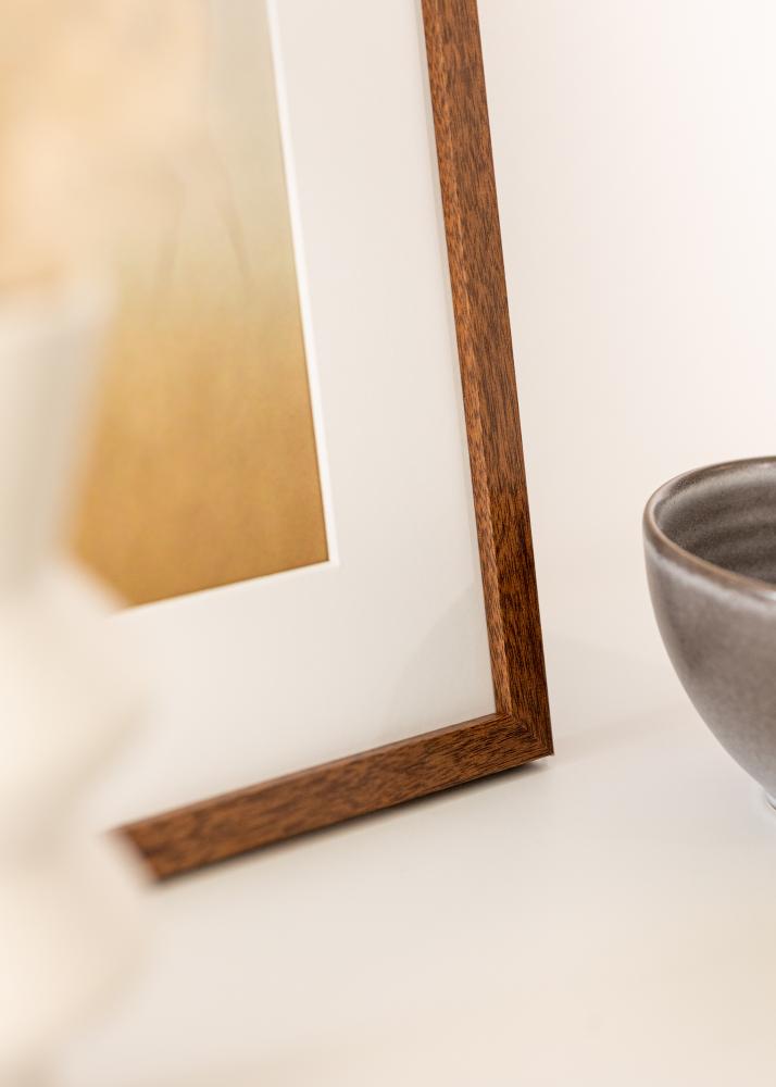 BGA Rahmen Modern Acrylglas Warm Brown 50x70cm