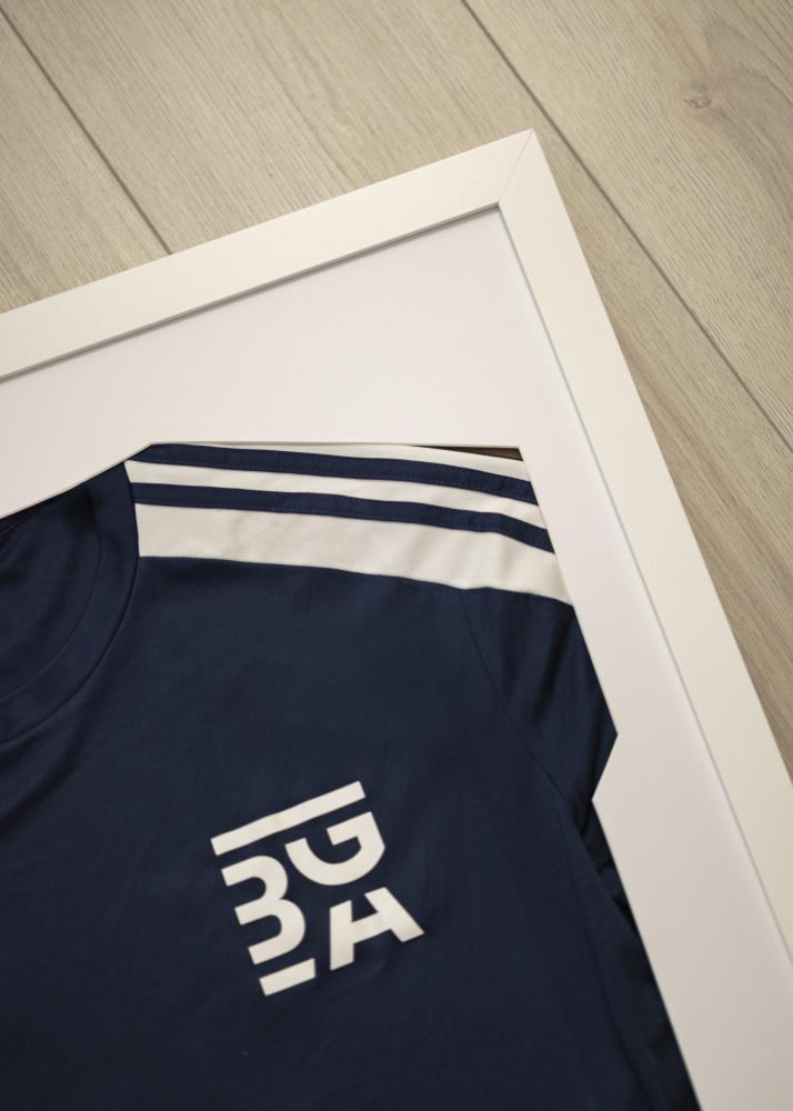 ID Factory Rahmen Trikotrahmen Acrylglas Weiß 60x80 cm