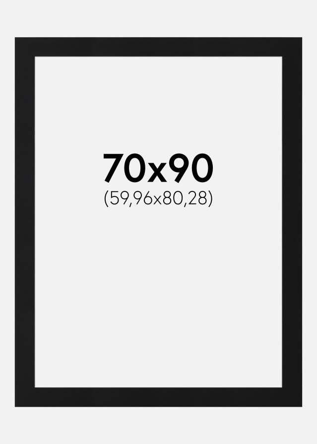 Artlink Passepartout Schwarz Standard (weißer Kern) 70x90 cm (59,96x80,28)